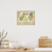 Canaan - Israel Atlas Map Poster (Küche)