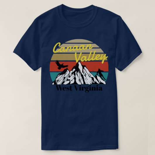 Canaan Valley Ski West Virginia T-Shirt (Design vorne)