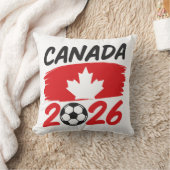 Canada 2026 Soccer Fan Design with Maple Leaf Kissen (Decke)