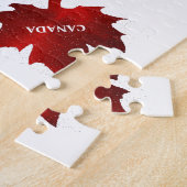 CANADA 30 Pieces Red Maple Leaf Puzzle (Seite)
