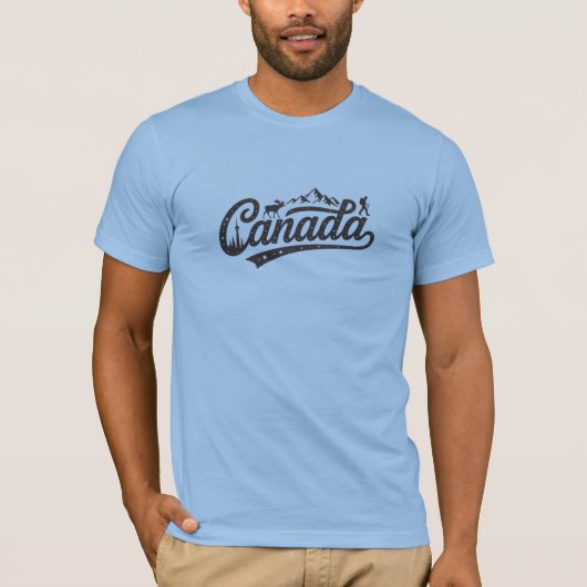 Canada Adventure Wilderness Graphic T-Shirt (Vorderseite)