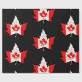 Canada-Ahornblätterbiber Geschenkpapier (Flach)