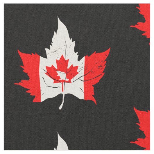 Canada-Ahornblätterbiber Stoff (Nahaufnahme)