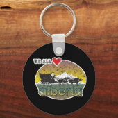 Canada Alberta Rocky Mountains Vintag Schlüsselanhänger (Vorderseite)