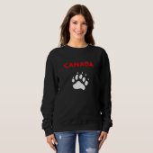 Canada Animal Paw Foot Print Color Sweatshirt (Vorne ganz)