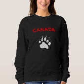 Canada Animal Paw Foot Print Color Sweatshirt (Vorderseite)