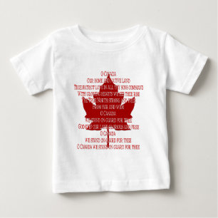 Canada Anthem Baby Shirt Personalisiert Baby Shirt