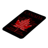 Canada Anthem Kühlschrankmagnet Custom Canada Magn Magnet (Linke Seite)