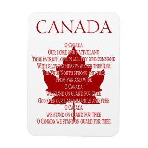 Canada Anthem Kühlschrankmagnet Custom Canada Magn Magnet