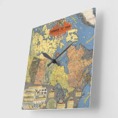 Canada At War Quadratische Wanduhr (Winkel)