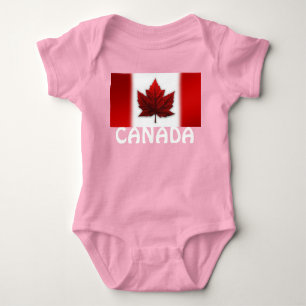 Canada Baby Bodysuit Canada Flag Souvenir One-piec Strampler