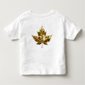 Canada Baby Shirt Gold Canada Baby Jersey Shirt (Rückseite)