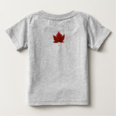 Canada Baby T - Shirt Red Maple Leaf Baby Shirt (Rückseite)