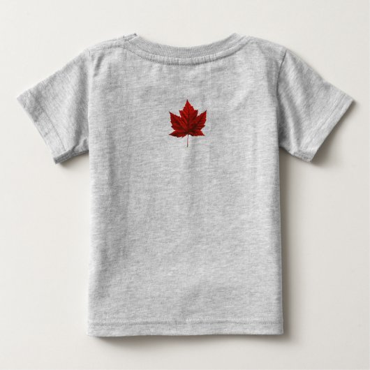 Canada Baby T - Shirt Red Maple Leaf Baby Shirt (Rückseite)