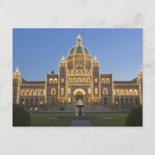 Canada, BC, Victoria, BC Legislature Building at Postkarte