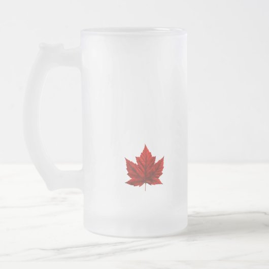 Canada Beer Mug Canada Maple Leaf Souvenir Glasses Mattglas Bierglas (Links)