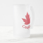 Canada Beer Tasse Canada Maple Leaf Souvenir Glass (VorderseiteRechts)