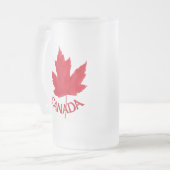 Canada Beer Tasse Canada Maple Leaf Souvenir Glass (Vorderseite Links)
