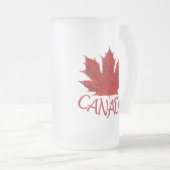Canada Beer Tasse Canada Maple Leaf Souvenir Glass (VorderseiteRechts)