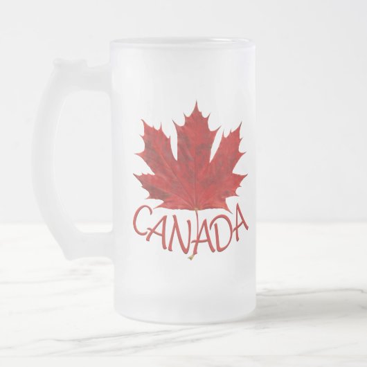 Canada Beer Tasse Canada Maple Leaf Souvenir Glass (Links)