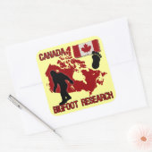 Canada Bigfoot Research Quadratischer Aufkleber (Umschlag)