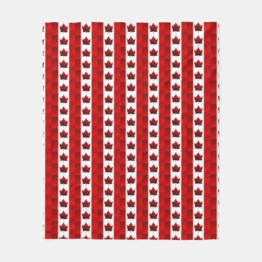 Canada Blanket Canada Flag Souvenir Fleece Blanket (Vorderseite)