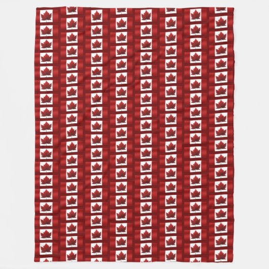 Canada Blanket Canada Flag Souvenir Fleece Blanket (Vorderseite)