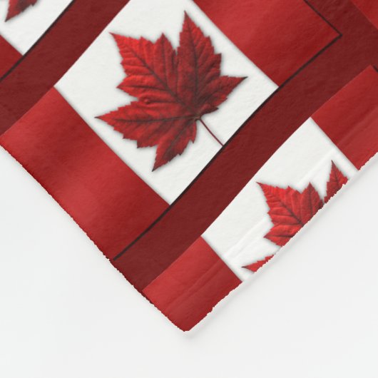 Canada Blanket Canada Flag Souvenir Fleece Blanket (Ecke)