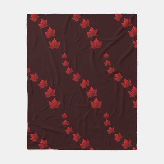 Canada Blanket Canada Flag Souvenir Fleece Blanket (Vorderseite)