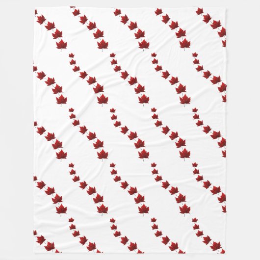 Canada Blanket Canada Flag Souvenir Fleece Blanket (Vorderseite)