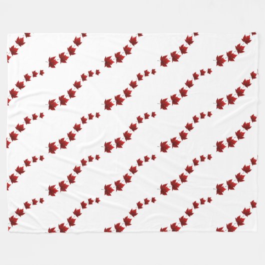 Canada Blanket Canada Flag Souvenir Fleece Blanket (Vorderseite (Horizontal))