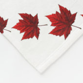 Canada Blanket Canada Flag Souvenir Fleece Blanket (Ecke)