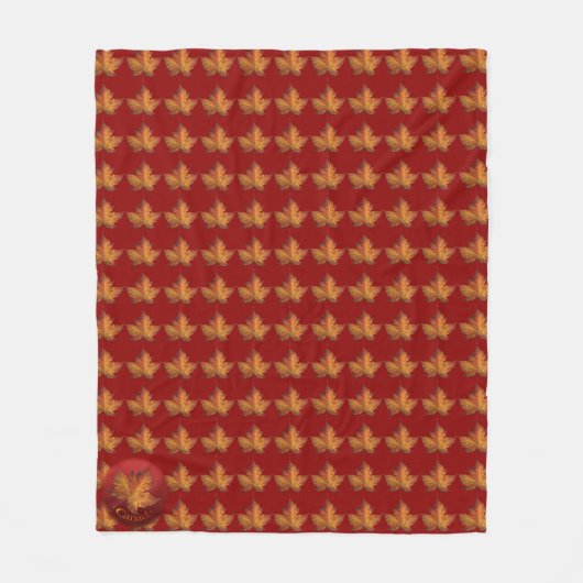 Canada Blanket Canada Maple Leaf Souvenir Blanket Fleecedecke (Vorderseite)