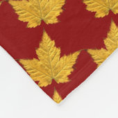 Canada Blanket Canada Maple Leaf Souvenir Blanket Fleecedecke (Ecke)