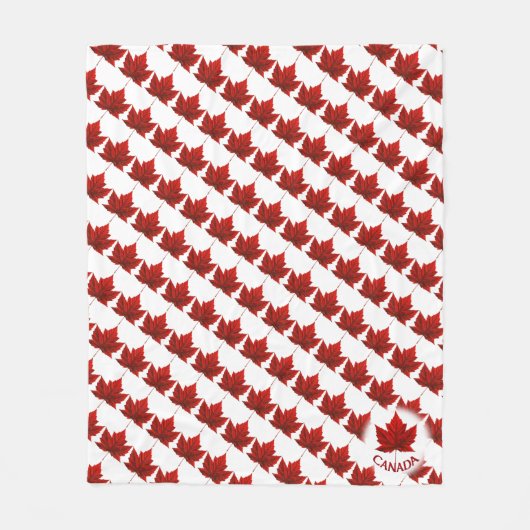 Canada Blanket Canada Maple Leaf Souvenir Blanket Fleecedecke (Vorderseite)