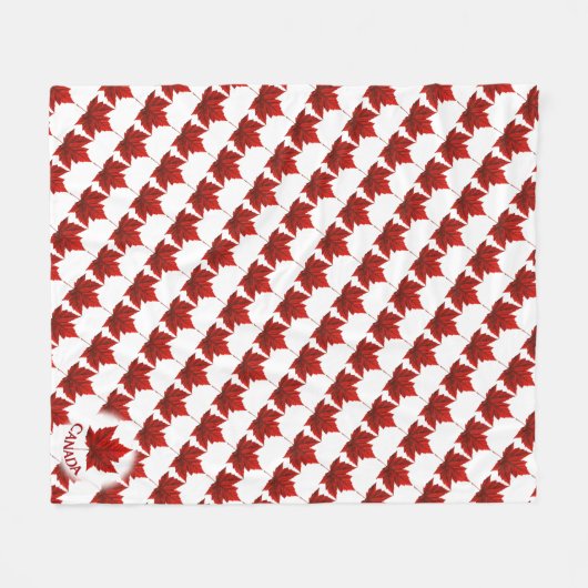 Canada Blanket Canada Maple Leaf Souvenir Blanket Fleecedecke (Vorderseite (Horizontal))