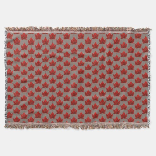 Canada Blanket Canada Maple Leaf Souvenir Throw Decke (Vorderseite)