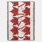 Canada Blanket Canada Maple Leaf Souvenir Throw Decke (Vorderseite Vertikal)