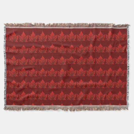 Canada Blanket Canada Maple Leaf Souvenir Throw Decke (Vorderseite)