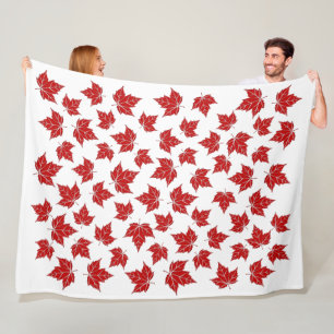 Canada Blanket Canada Maple Leaf Throw Blankets Fleecedecke