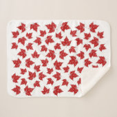 Canada Blanket Canada Maple Leaf Throw Blankets Sherpadecke (Vorderseite (Horizontal))