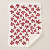 Canada Blanket Canada Maple Leaf Throw Blankets Sherpadecke (Vorderseite)