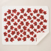 Canada Blanket Canada Maple Leaf Throw Blankets Sherpadecke (Vorderseite (Horizontal))