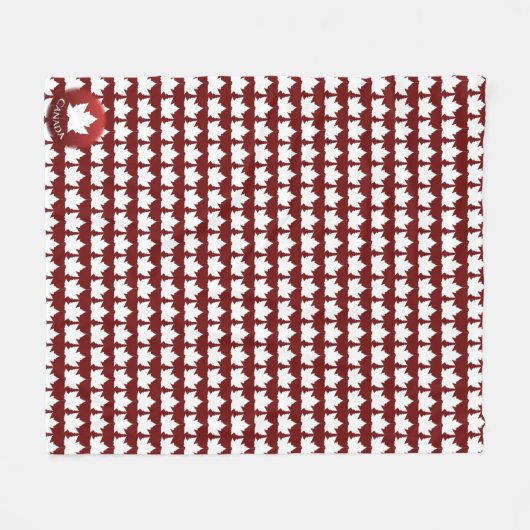 Canada Blanket Canada Souvenir Fleece Blanket (Vorderseite (Horizontal))