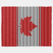 Canada Blanket Canada Souvenir Fleece Blanket (Vorderseite (Horizontal))