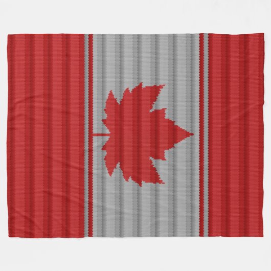 Canada Blanket Canada Souvenir Fleece Blanket (Vorderseite (Horizontal))