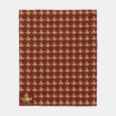 Canada Blanket Gold Canada Maple Leaf Blanket Fleecedecke (Vorderseite)