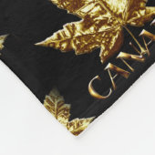 Canada Blanket Gold Canada Maple Leaf Blanket Fleecedecke (Ecke)