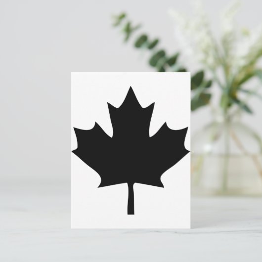 Canada-Blattsymbol Postkarte (Stehend Vorderseite)