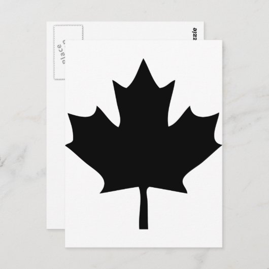 Canada-Blattsymbol Postkarte (Vorne/Hinten)